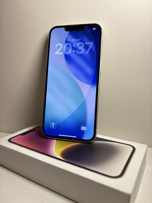 IPHONE 14 128GB/starlight white/etui i ładowarka w zestawie