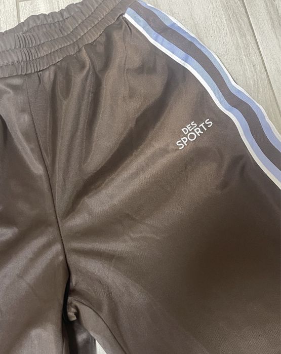 Штани H&M прямі однотонні коричневі спортивні