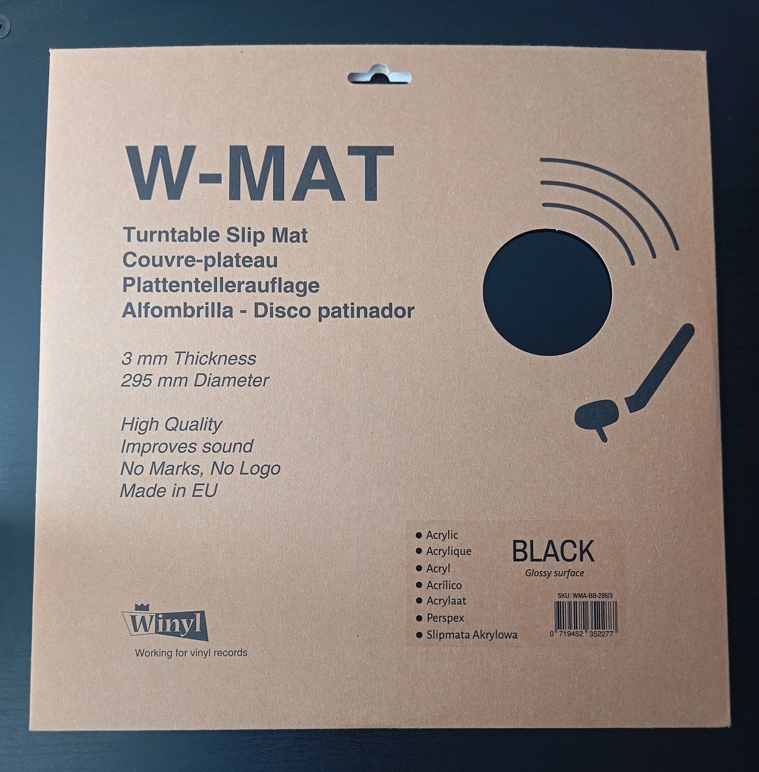 Slipmat para gira-discos