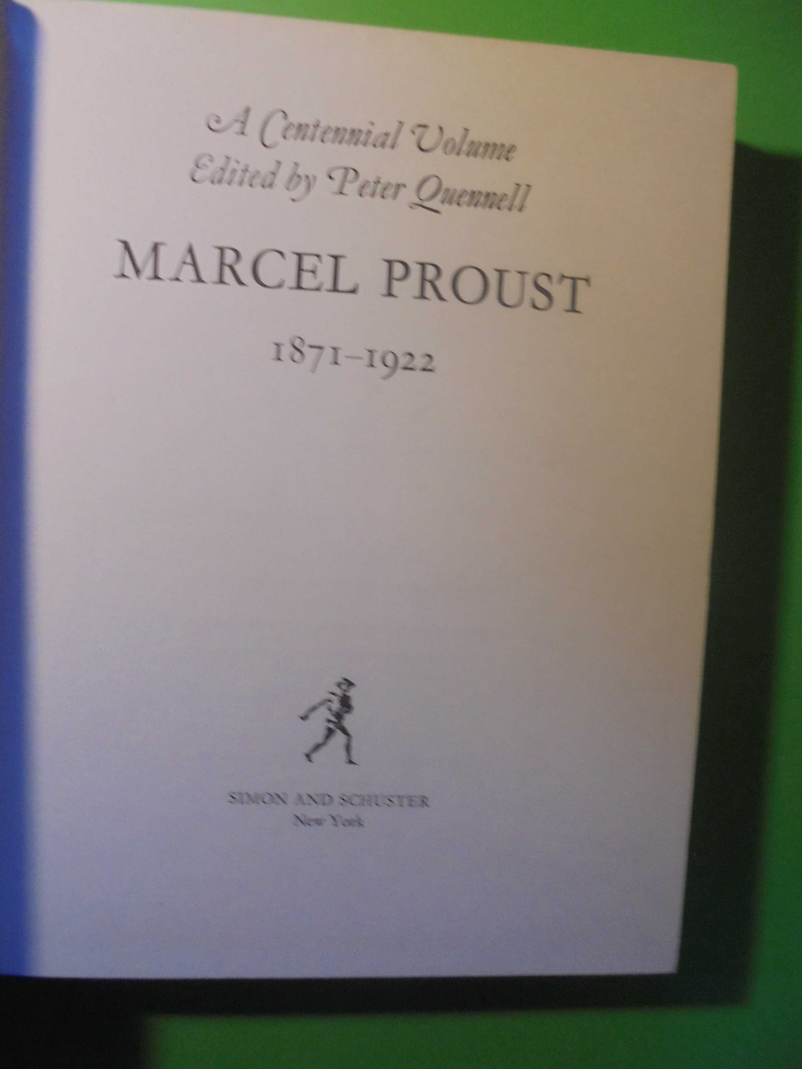 Quennel (Peter);Marcel Proust