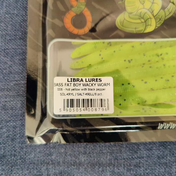 Zestaw przynęt Libra Lures nr 3 Bass Fat Boy Wacky Worm  New