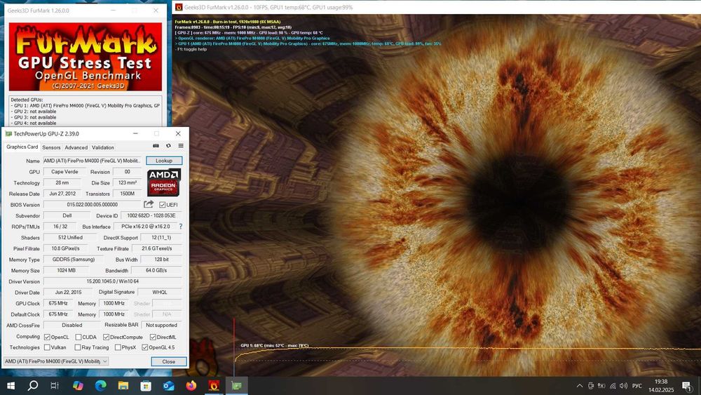 Серія АПГРЕЙД карта AMD FirePro M4000 1gb MXM А