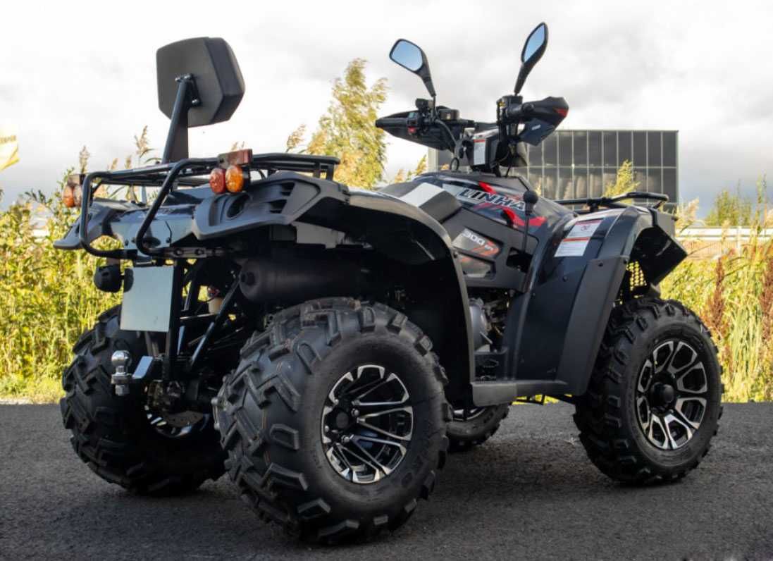 Новый квадроцикл 4x4 Linhai Yamaha LH300ATV-3D Promax Серый !