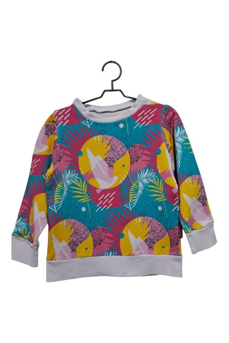 Dziecięca Bluza Wisienkowo Letni Wzór Tropikalny r. 110/116