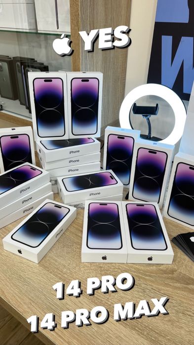 iPhone 14 pro , 14 pro max 128, 256 , 512 deep purple , black