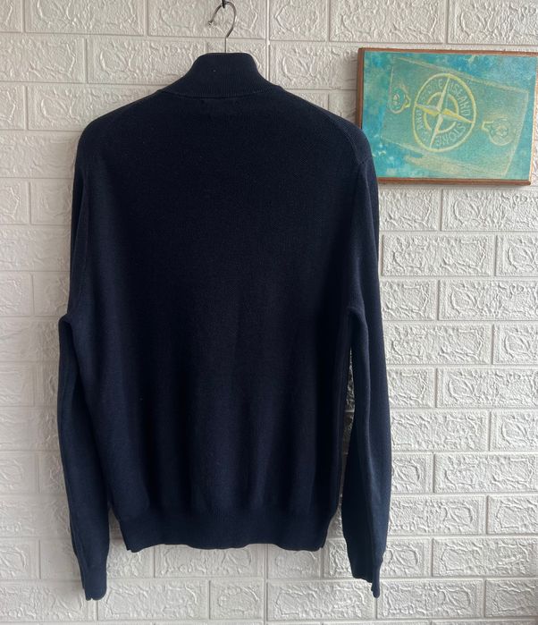 Светр Polo Ralph Lauren 1/3 zip темно-синій на молніі рЛ