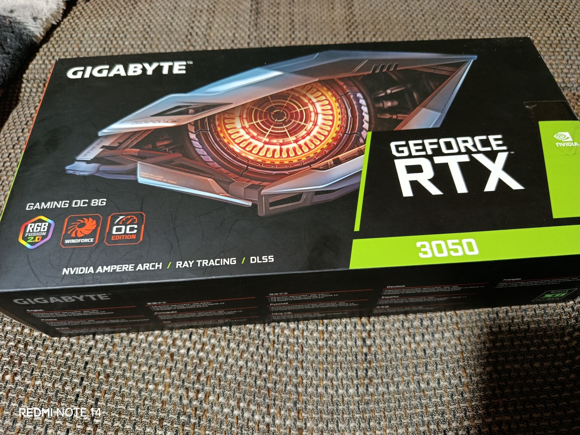 RTX 3050 8 gb gaming OC gigabyte