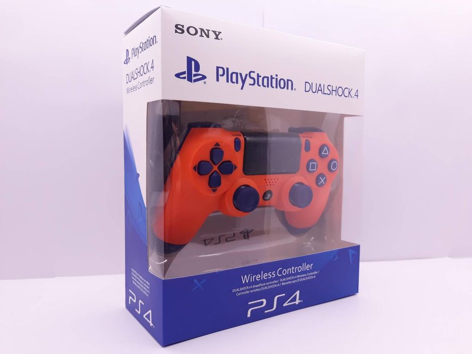 KONTROLER/PAD nowy do Sony Playstation 4/PS4, kolor pomarańcz-granat