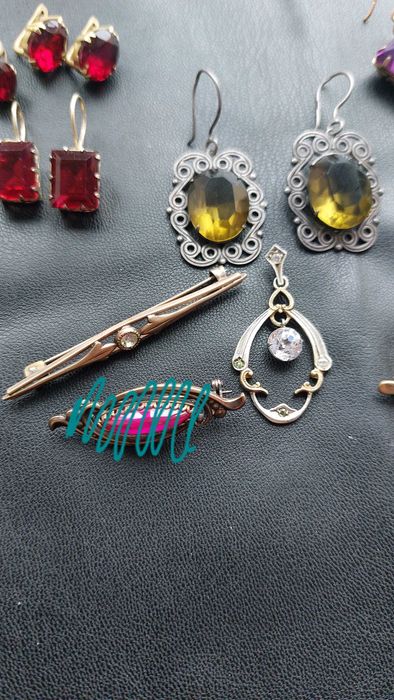 Серьги, кульчики, броши, кулон серебро винтаж