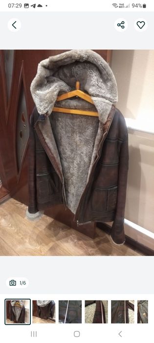 Жіноча кожана  курточка