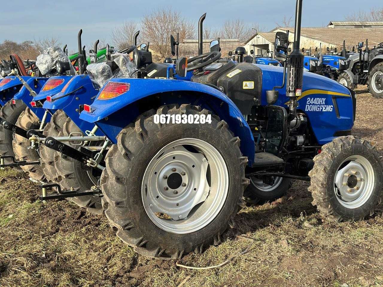 Dongfeng DF 244 DHX Донфенг 4х4 Широкі колеса ГУР Доставка Мінітрактор