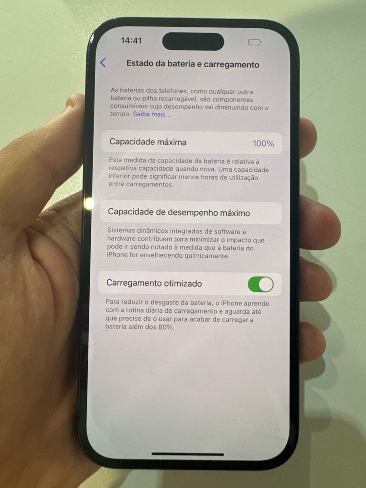 iPhone 14 Pro 100% bateria c/garantia Apple