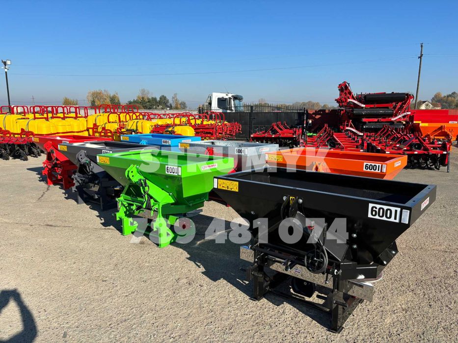 rozsiewacz nawozu DWUTALERZOWY STRUMYK plandeka/kratka 400l -1600l