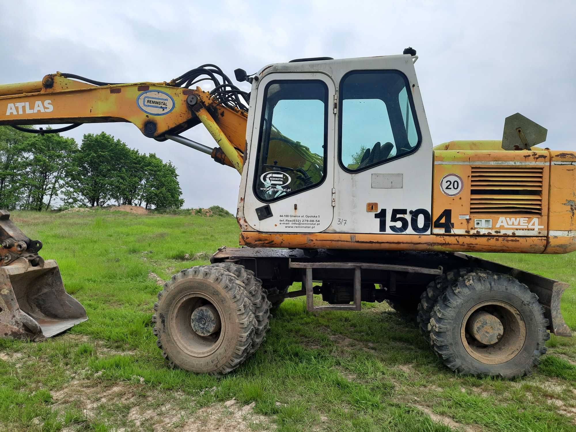 koparka atlas 1504 lub 1404 silnik deutz bf4m1013 części