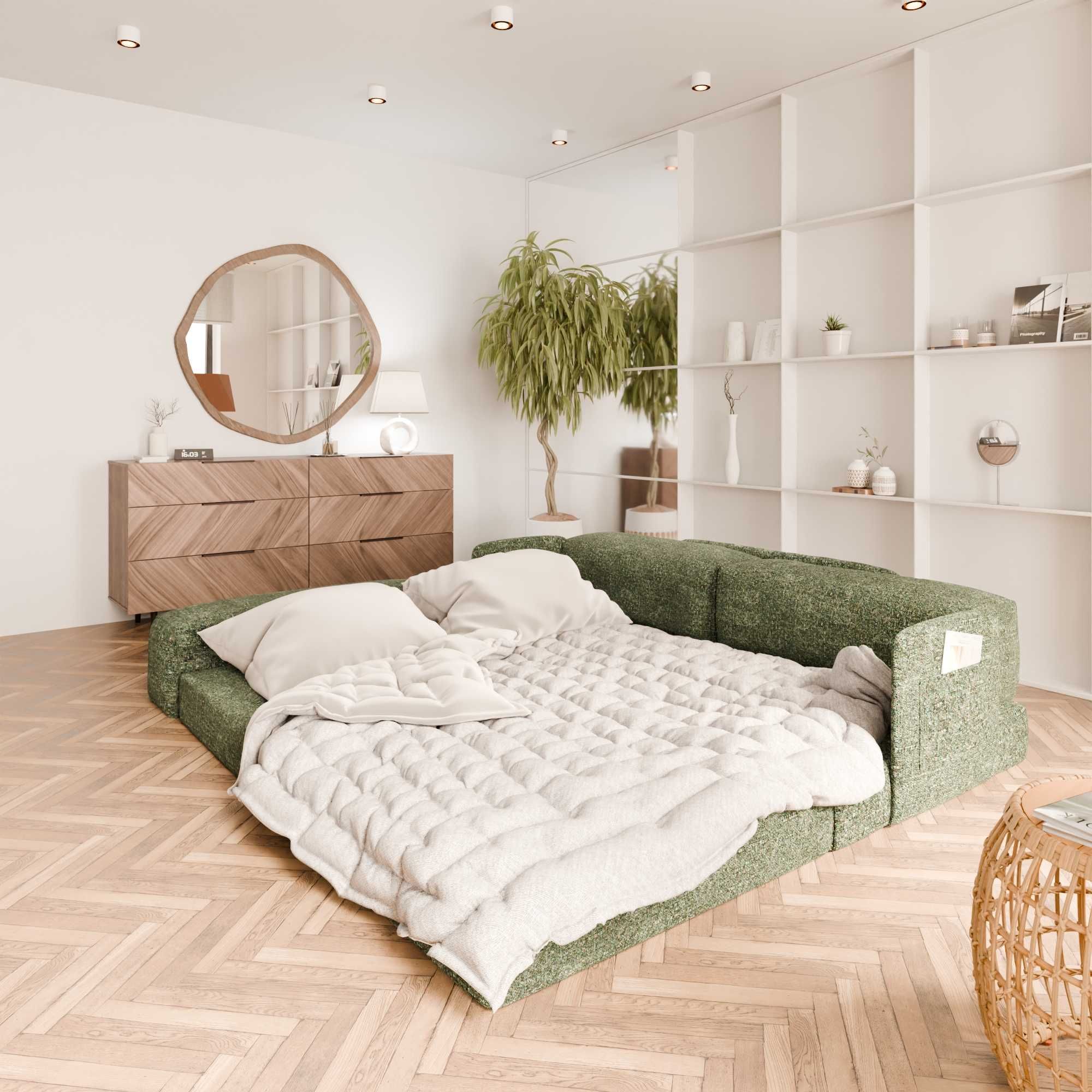 Nowa Sofa Modułowa Comfy – Bouclé, 200x200 cm, Mega Wygodna, Producent
