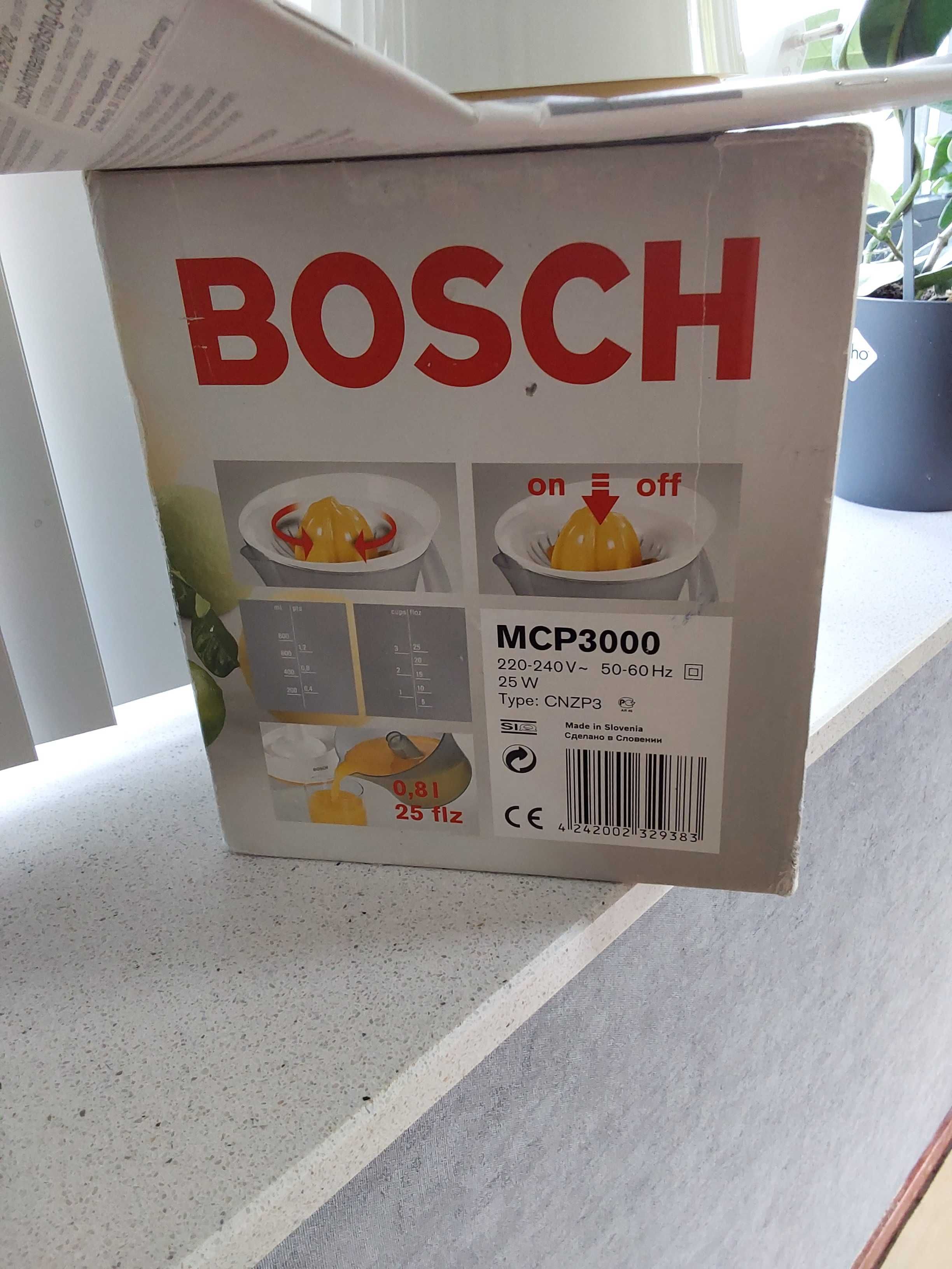 Пресс для цитрусовых соковыжималка Bosch