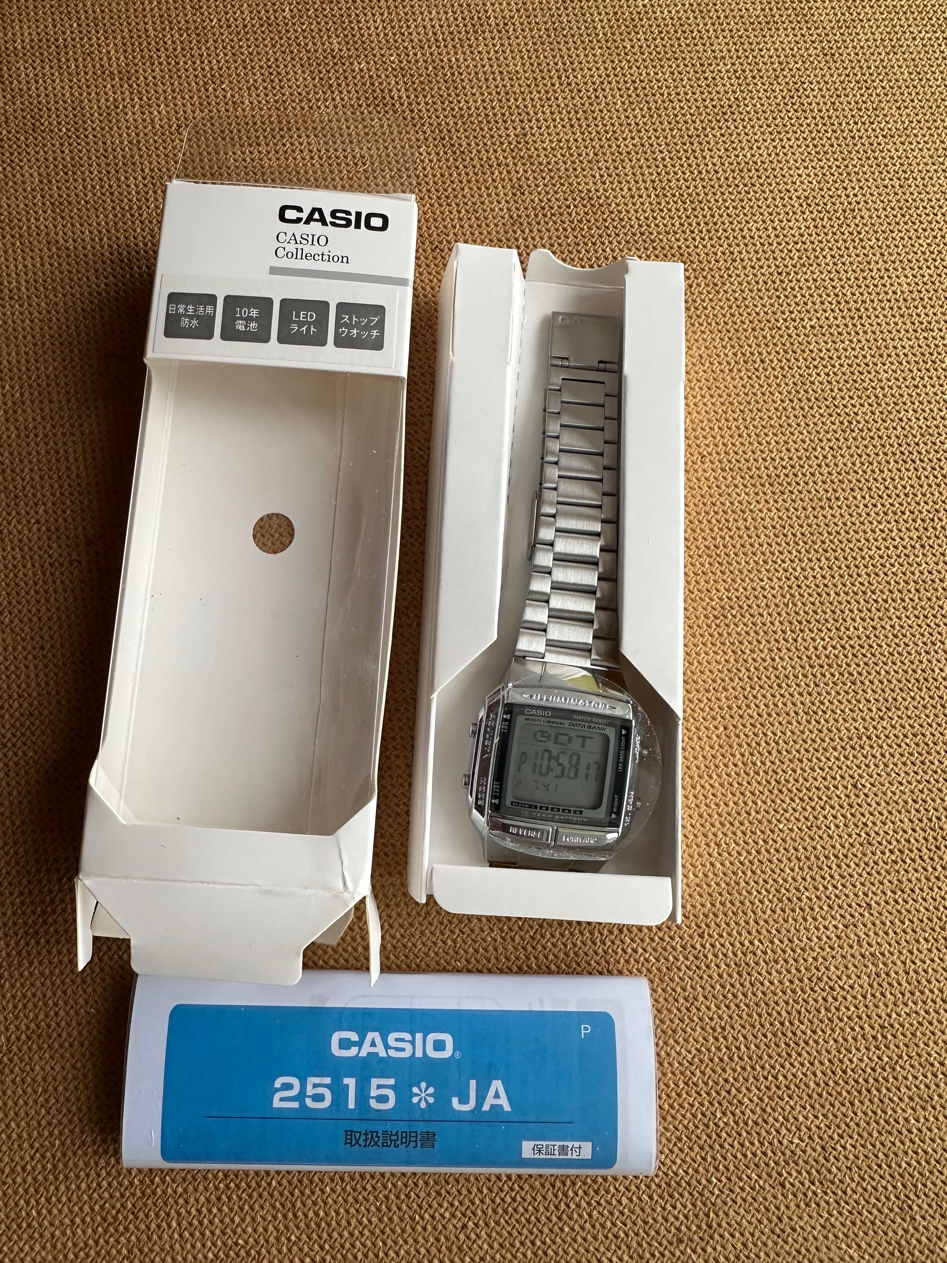Часы Casio DB-360-1AJH Data Bank новые оригинальные годинник