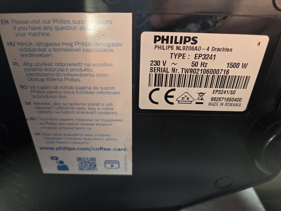 Ekspress Philips Latte Go uszkodzony