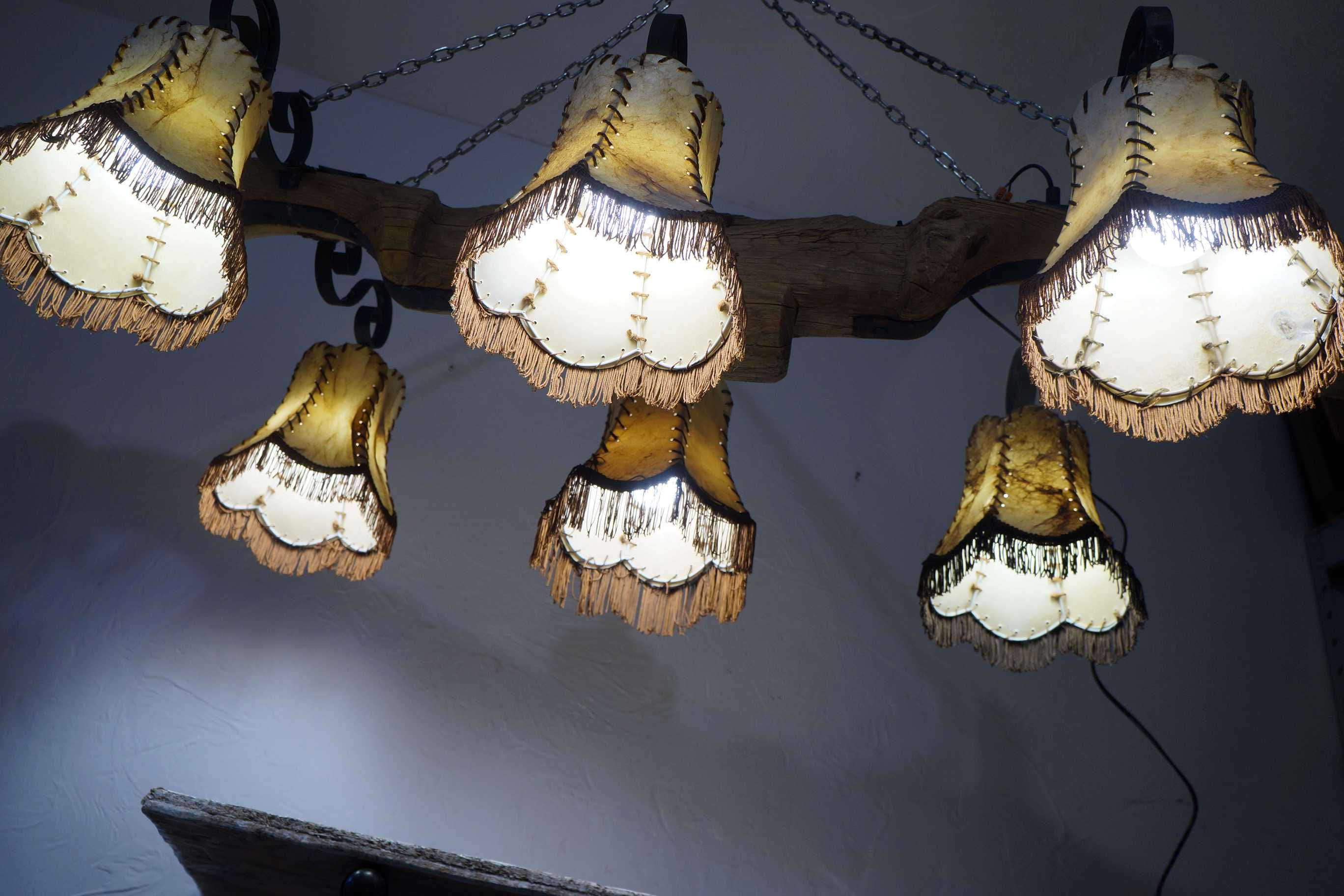 Stara Lampa Żyrandol kuty