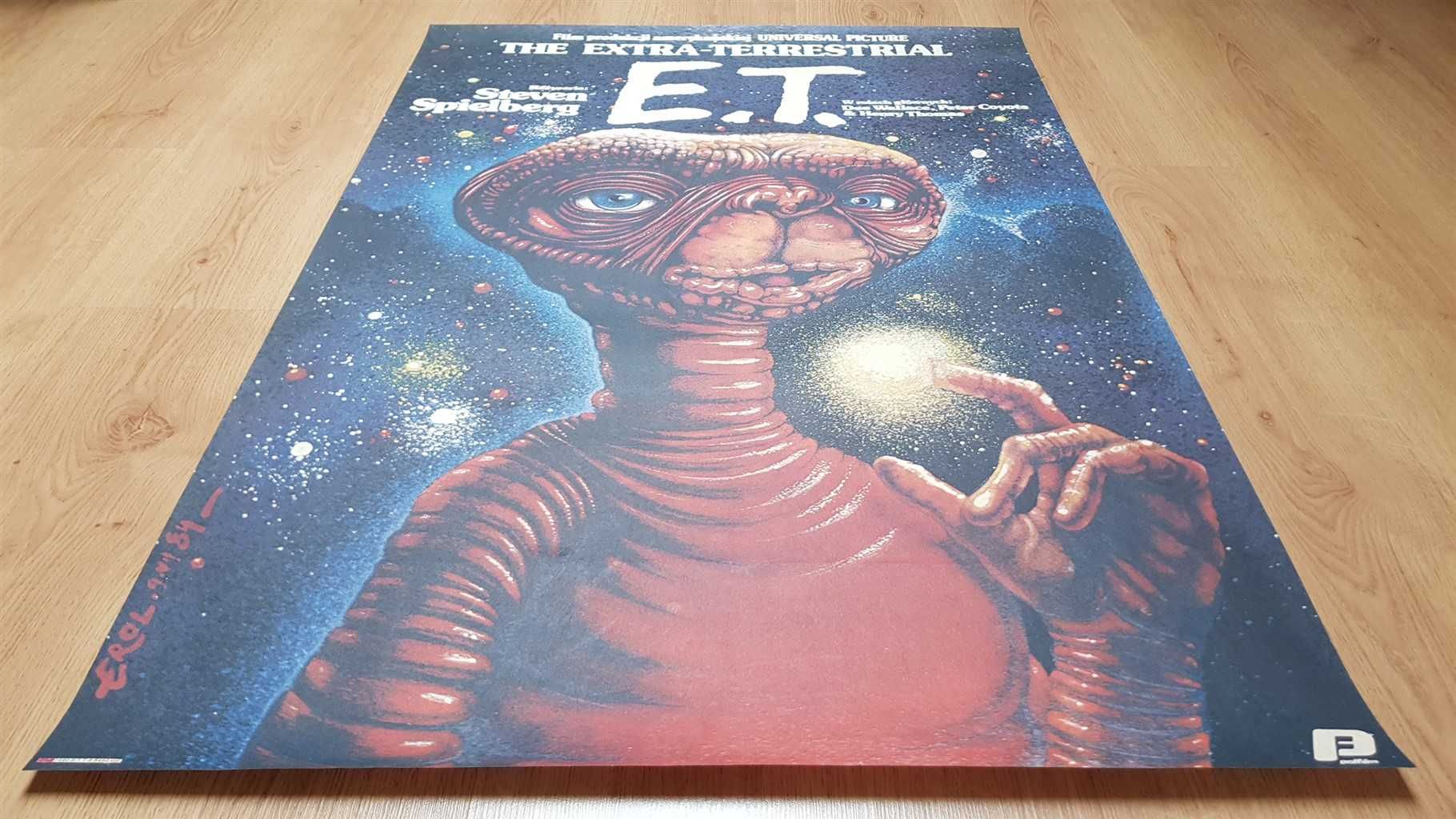 E.T., ORYGINAŁ 1984, Jakub Erol, plakat filmowy, Plakat kinowy, PRL