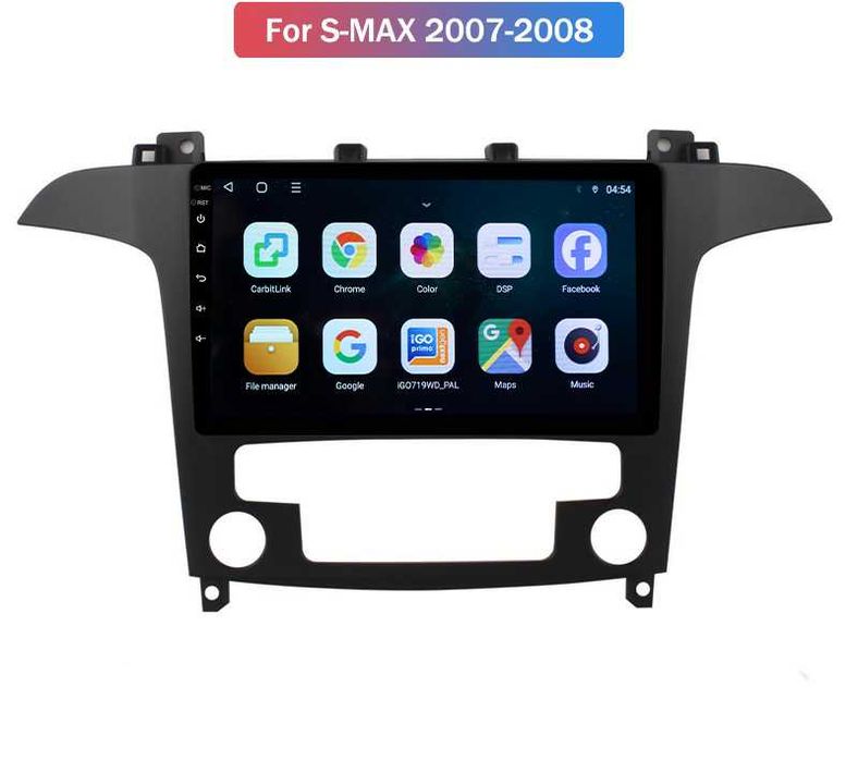 AutoRadio Para Ford S-max-Android 13 -32Gb-64Gb-Carplay Montagem