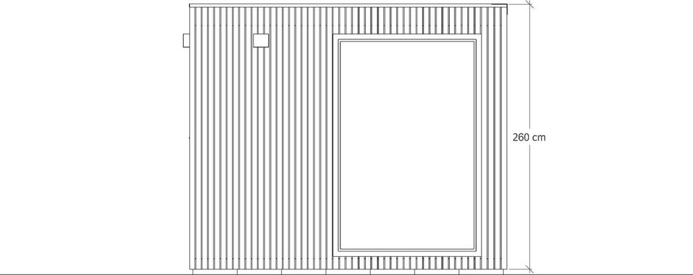 Sauna ogrodowa Elsa 300 cm x 235 cm