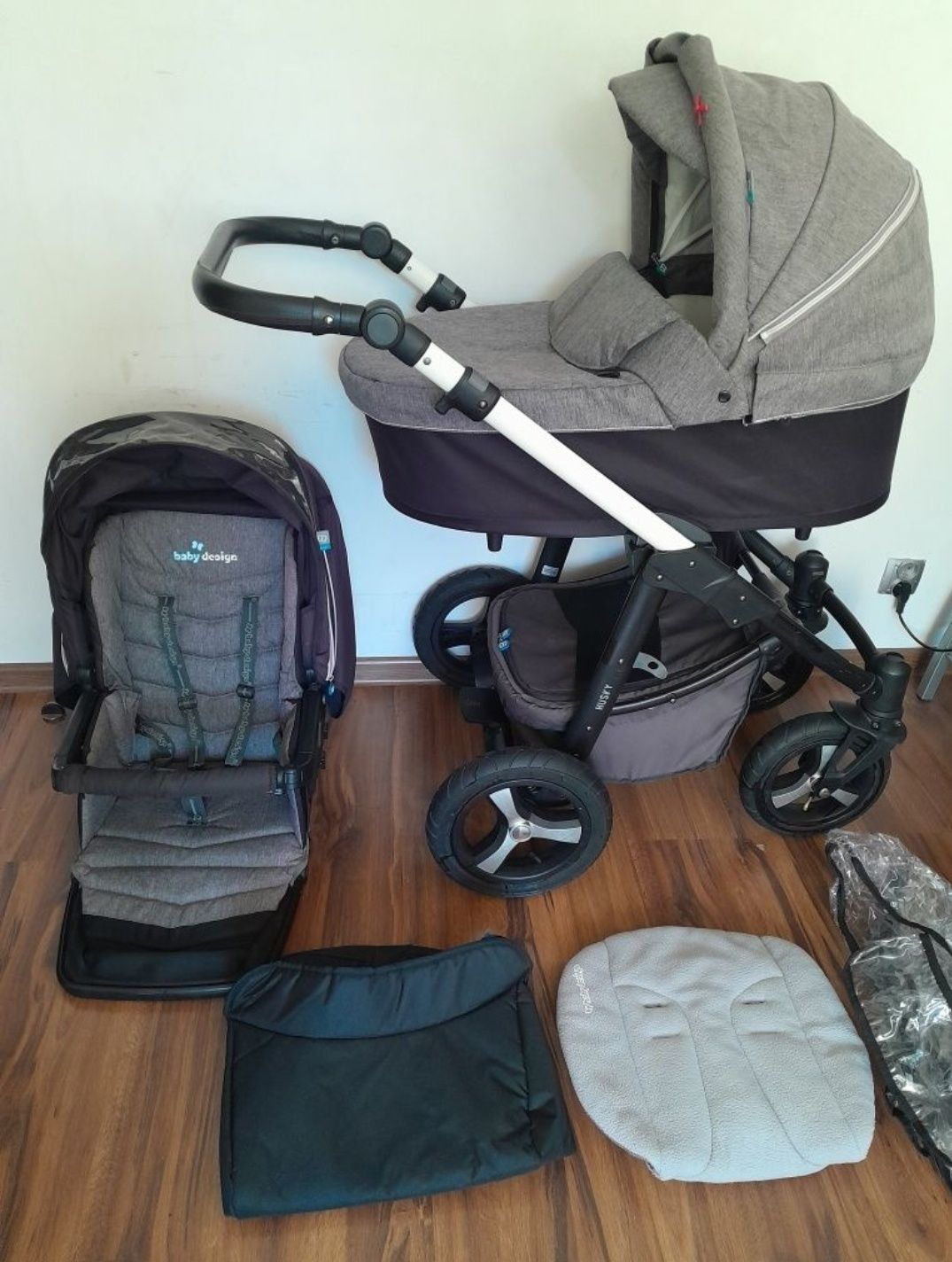 Wózek Baby Design ( gondola i spacerówka) WYSYŁAM