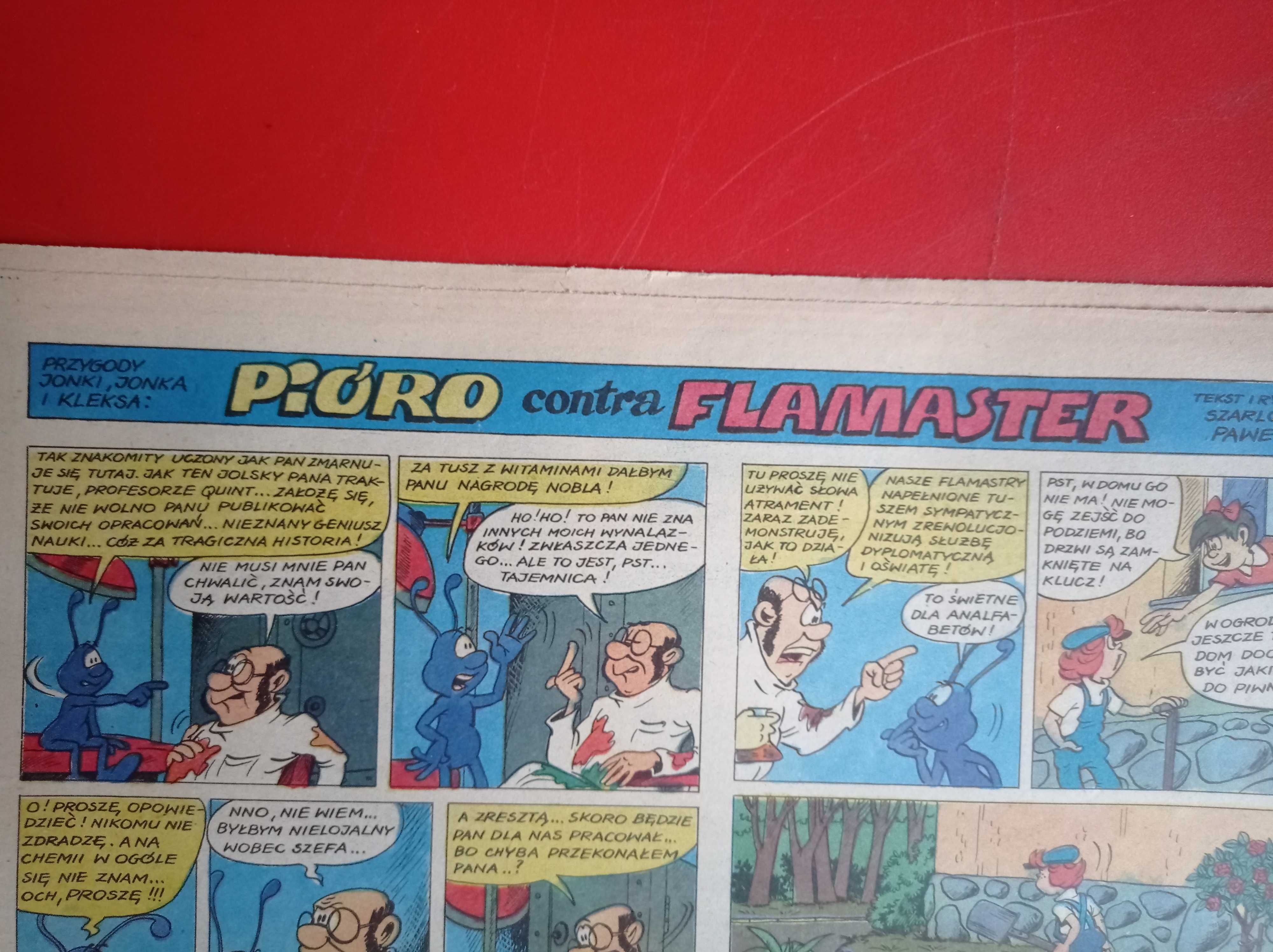 Świat młodych, nr 7/1984, 17 stycznia 1984, Pióro contra Flamaster