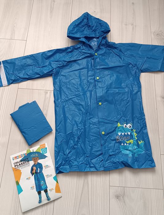 Cena za 2szt. Bliźniaki NOWY płaszcz przeciwdeszczowy 122 128 dla bliź
