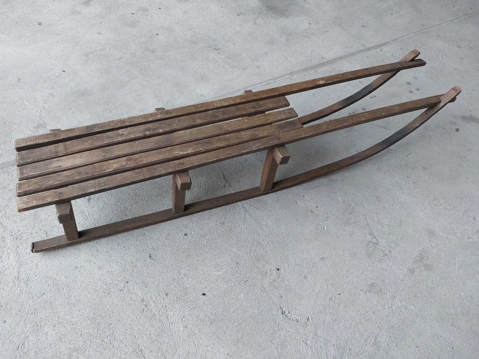 sanki drewniane - długie / 749