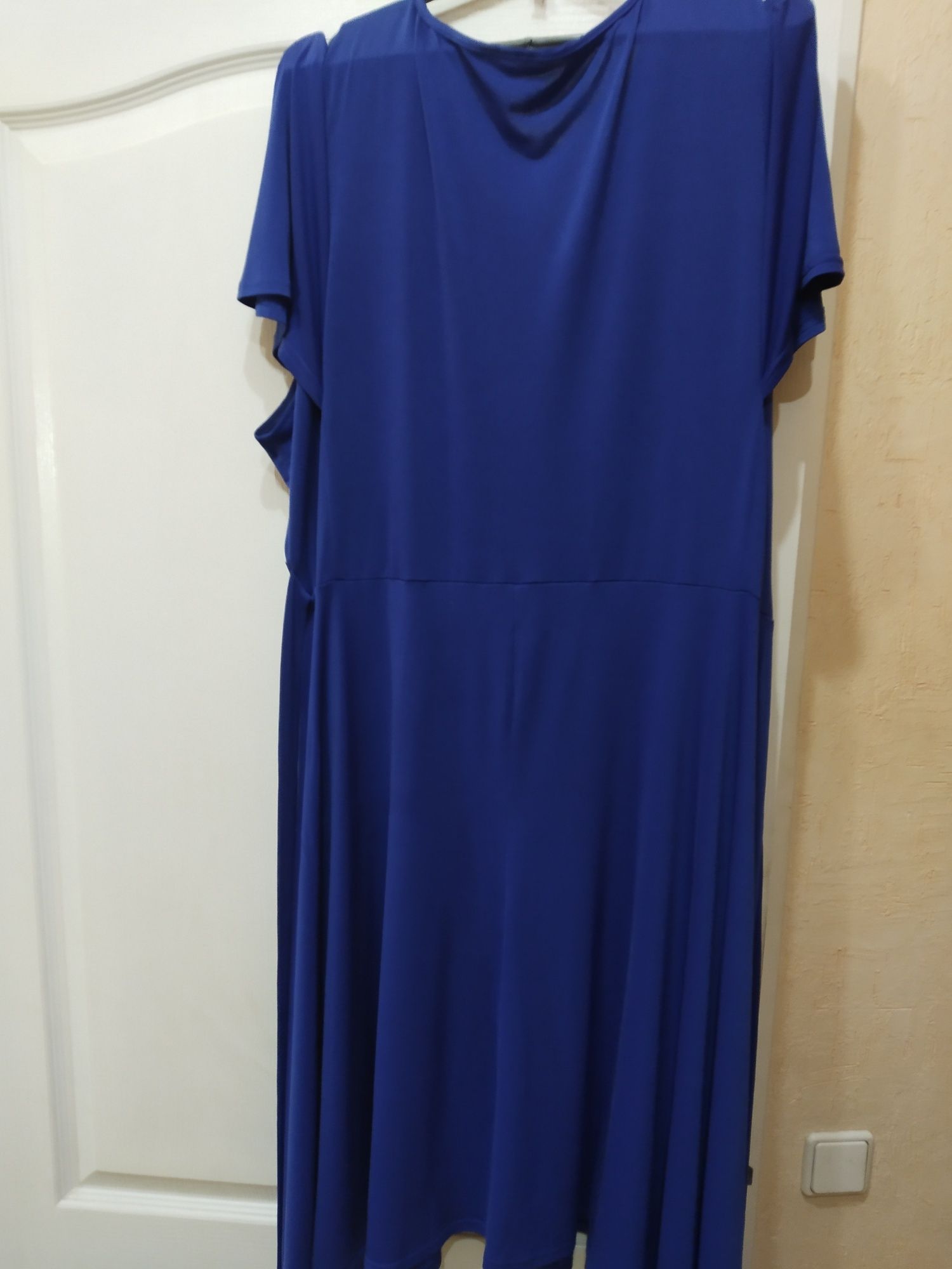 Платье синее, 50-54