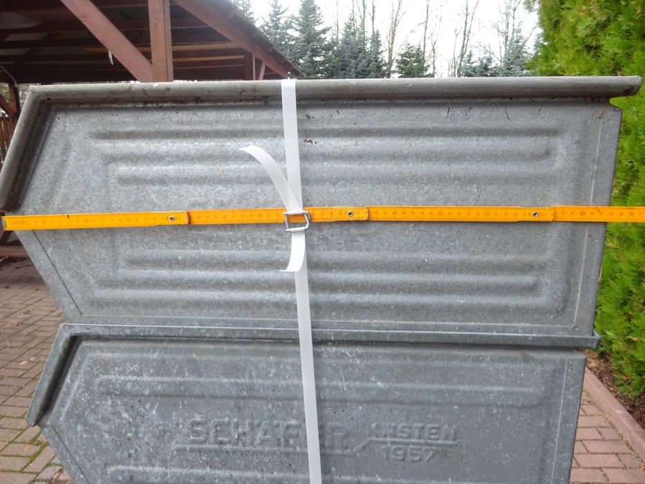 Skrzynka kuweta magazynowa SSI SCHAFER Duże metalowa ocynk mocna