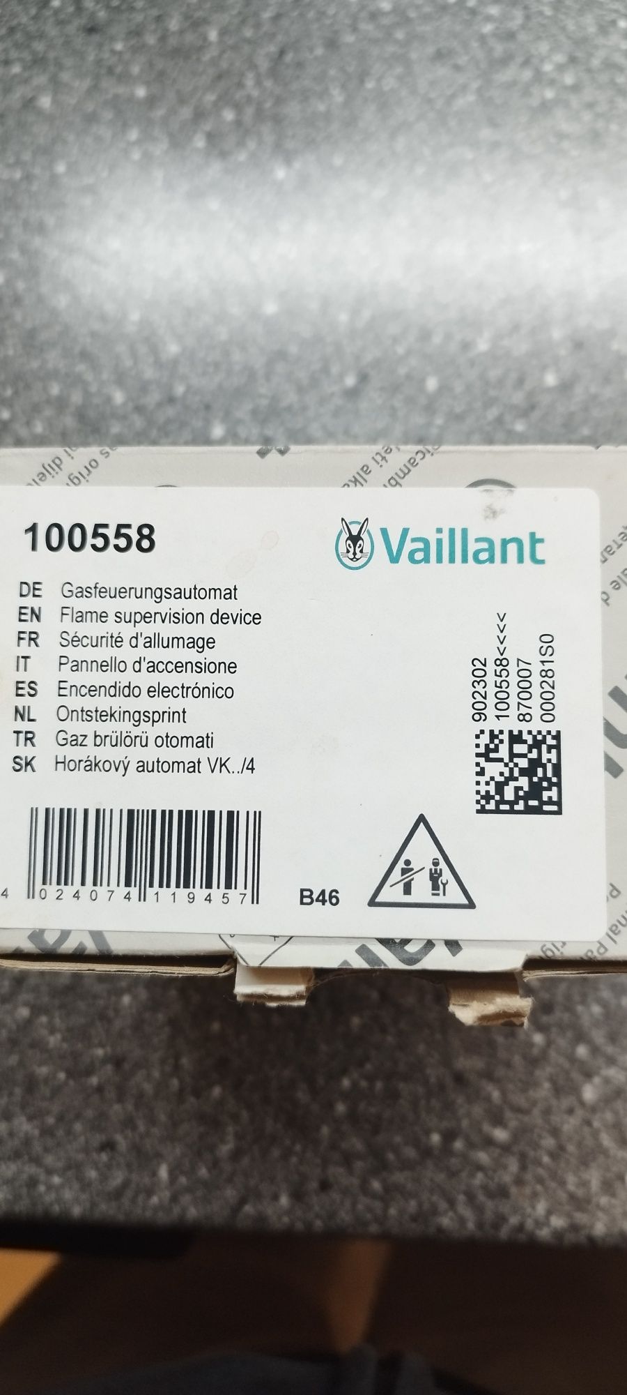 Płyta sterująca kotła, automat palnika Valliant 100587