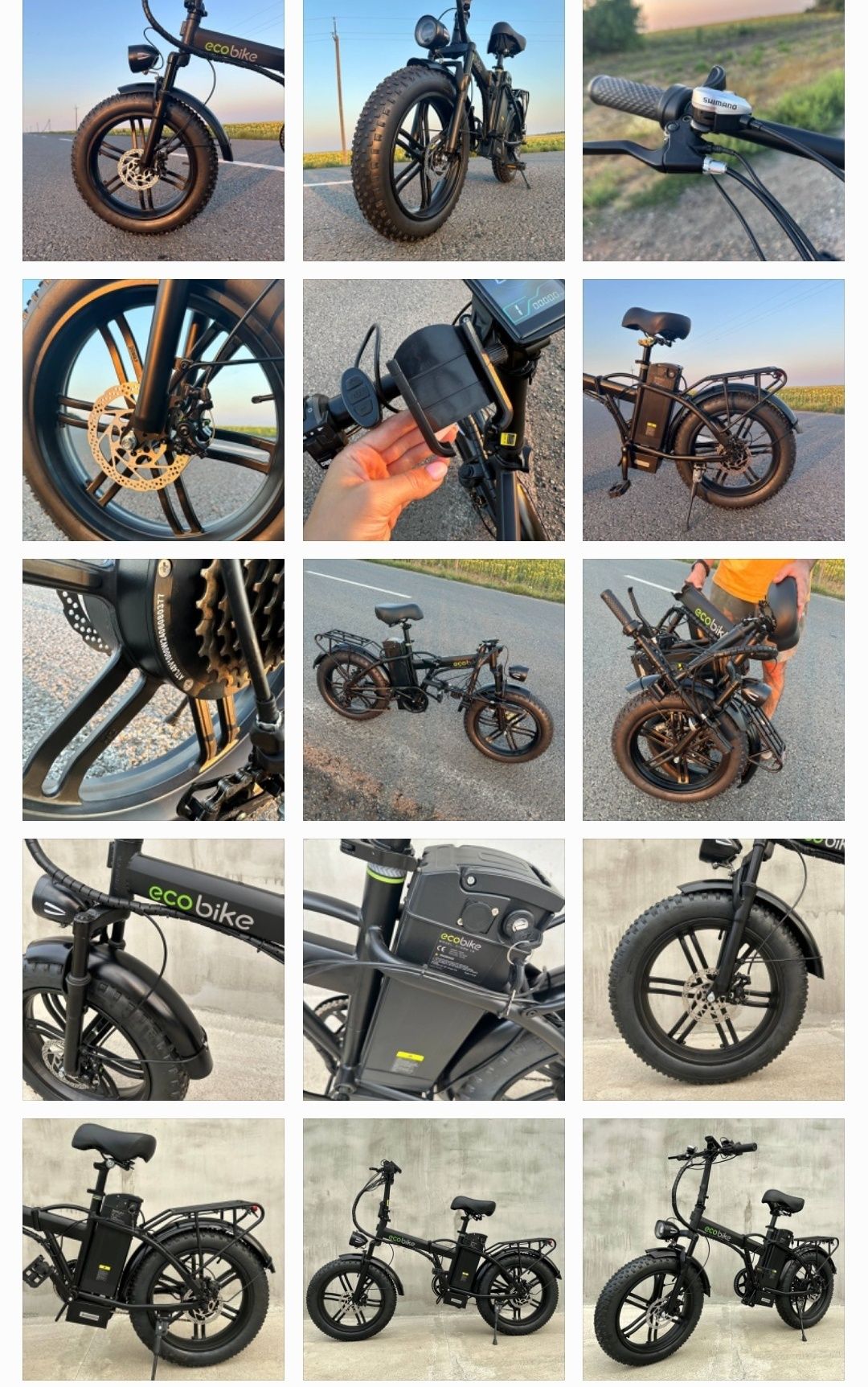 СУПЕР ЦЕНА‼️ Электровелосипед Фетбайк Складной 1000W Пасс систем ELITE