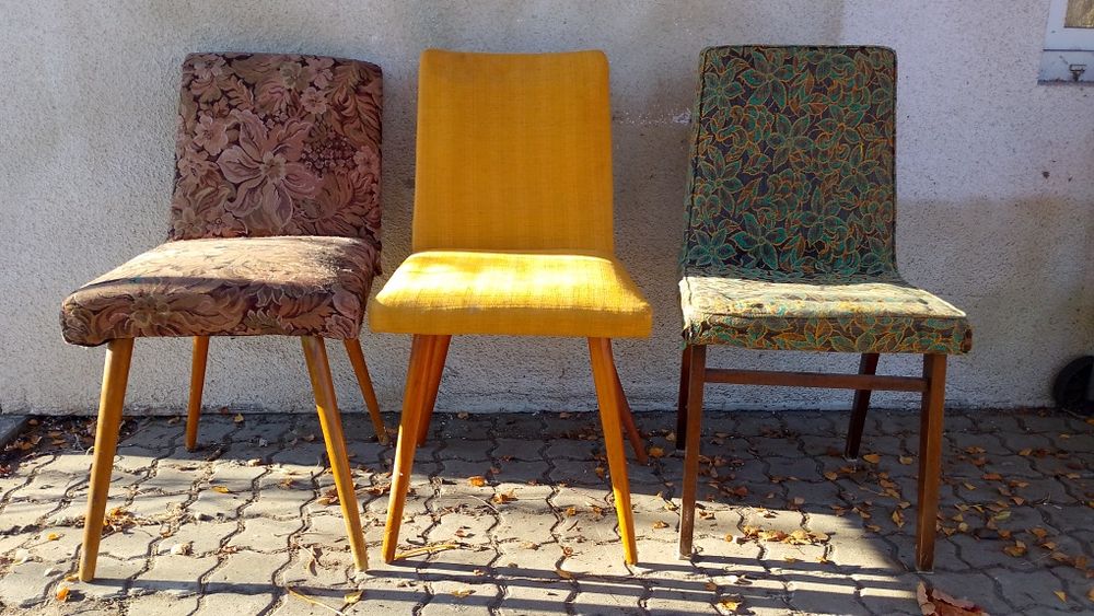 Krzesło tapicerowane PRL