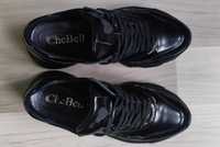 Sneakersy lakierowane czarne CheBello