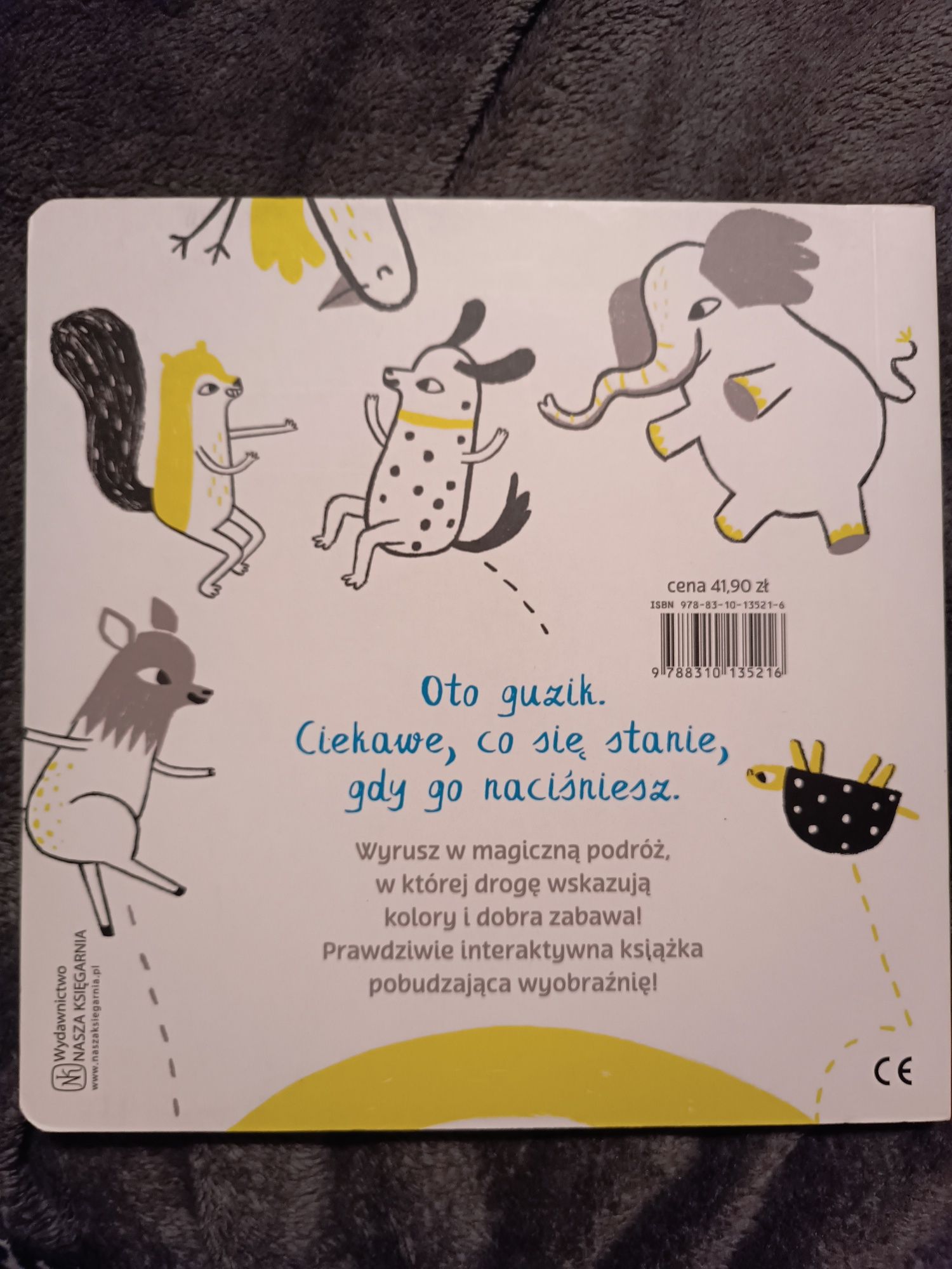 Guzikowa książka kartonowa aktywizująca nasza księgarnia guzik wciśnij