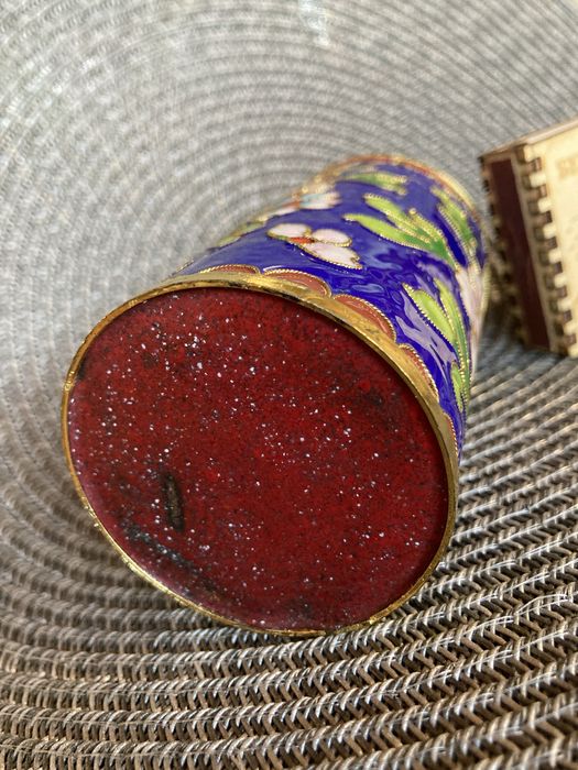 Карандашница/стакан Перегородчатая эмаль Клуазоне Винтаж