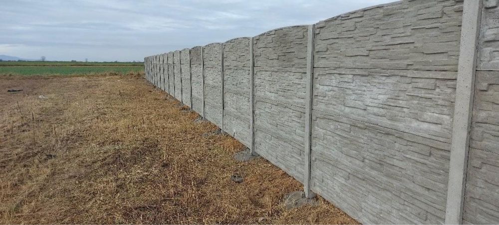 Ogrodzenia betonowe, płyty ogrodzeniowe, słupki
