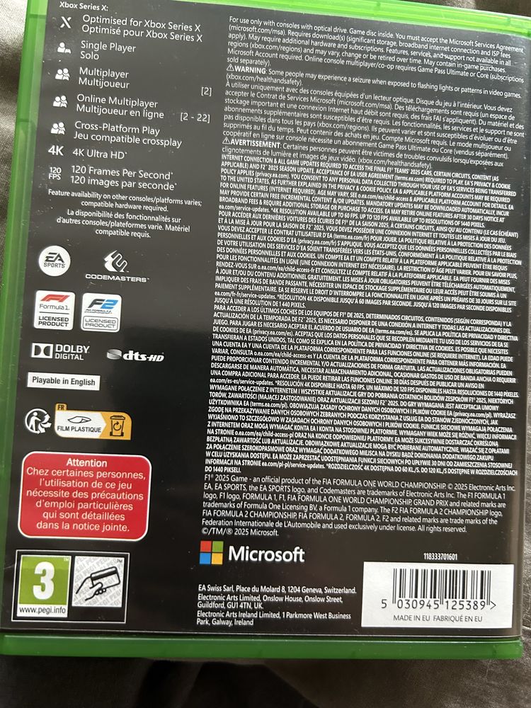 F1 25 Xbox One/Series X