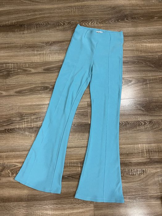 Бірюзові штани кльош