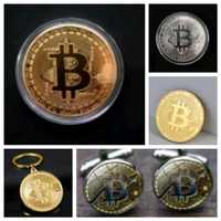 Биткоин.     Монета  Биткоин.   Bitcoin подарок, Брелок для ключей.