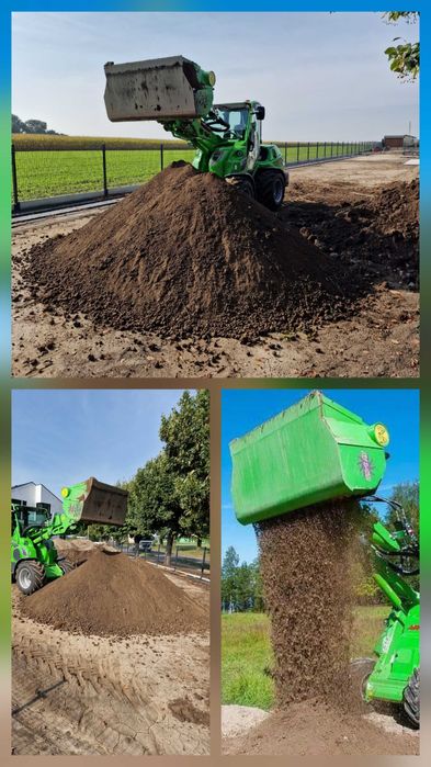 Usługi ładowarką Gliwice niwelacja wykopy wiercenie prace ziemne