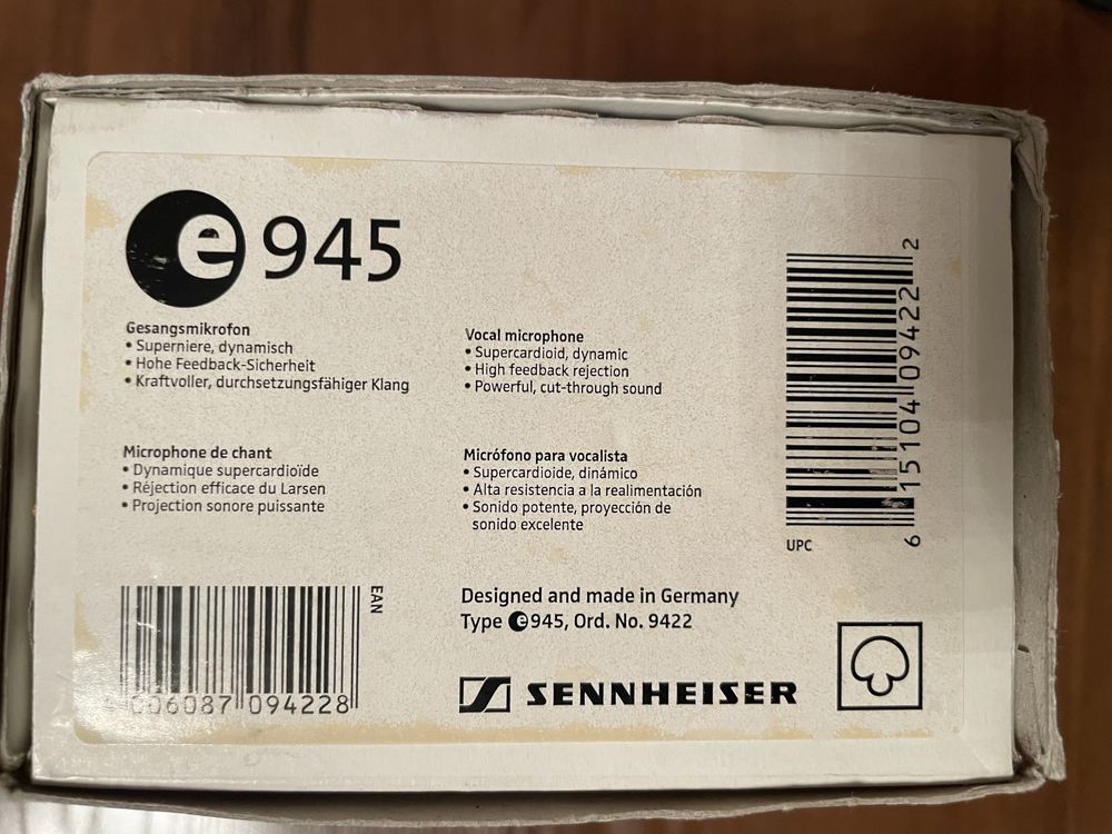 Мікрофон Sennheiser e945