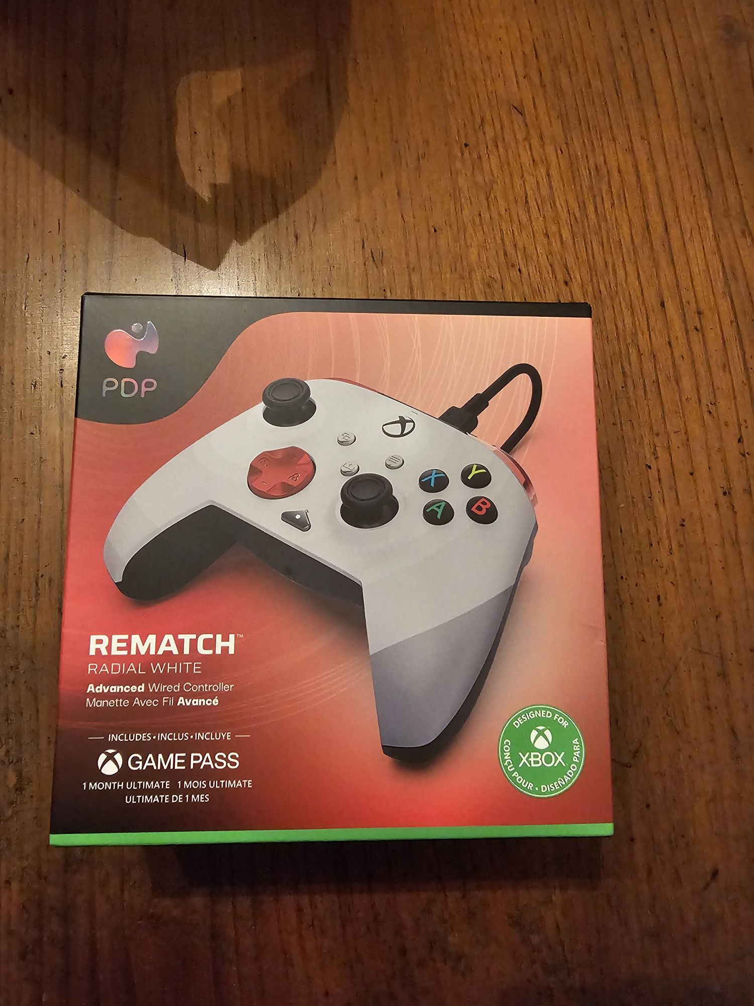 PDP REMATCH XBOX WIRED mando radial branco para Xbox Series X|S, Xbox