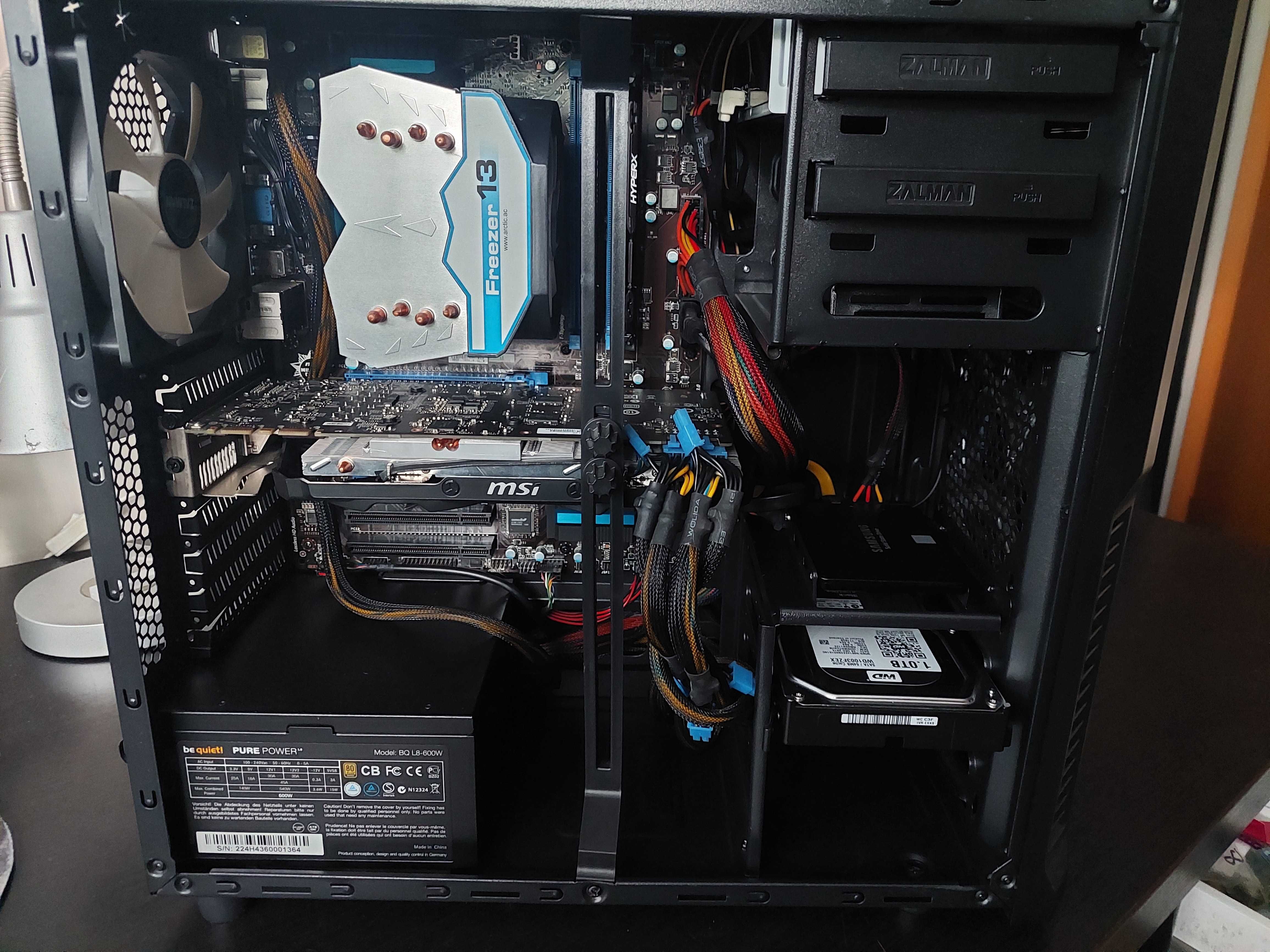 Intel I5, 16GB RAM, 250GB SSD, 1TB HDD, GTX 970 4GB