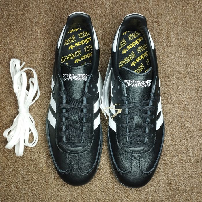 41,44,45,46. Шкіряні кросівки Adidas Fucking Awesome X Samba Black ID7