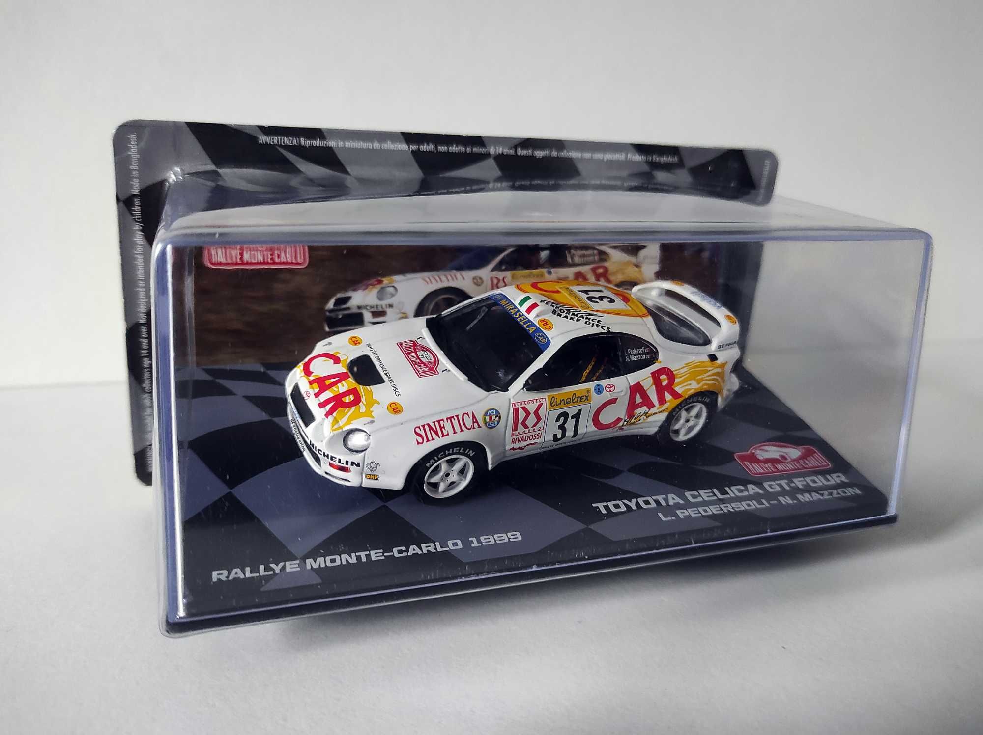 TOYOTA Celica GT-4 Rally Monte Carlo 1999 L.Pedersoli - N.Mazzon 1:43