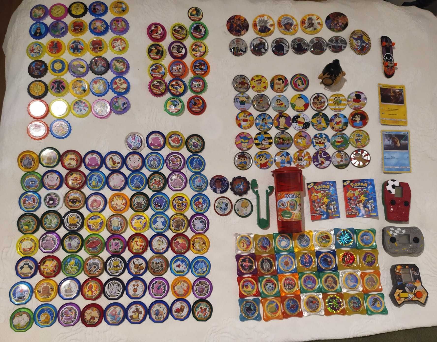 Tazos Pokémon/Shin Chan/Yu-Gi-Oh!/Bollycao/Carros Hot Wheels/Etc