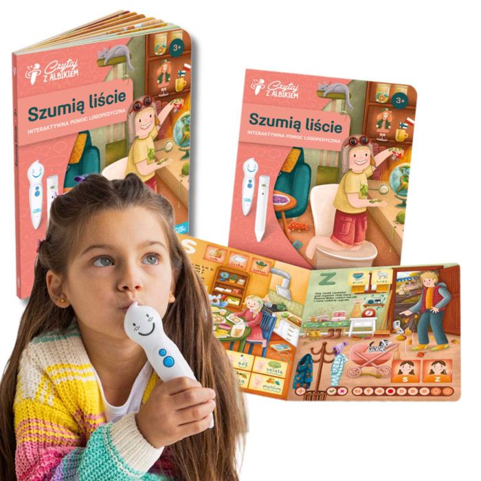 Czytaj z Albikiem Szumią Liście Interaktywna Pomoc Logopedyczna ALBI